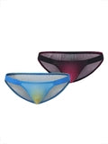 Men's Low-Rise Gradient Polka-Dot Print Briefs