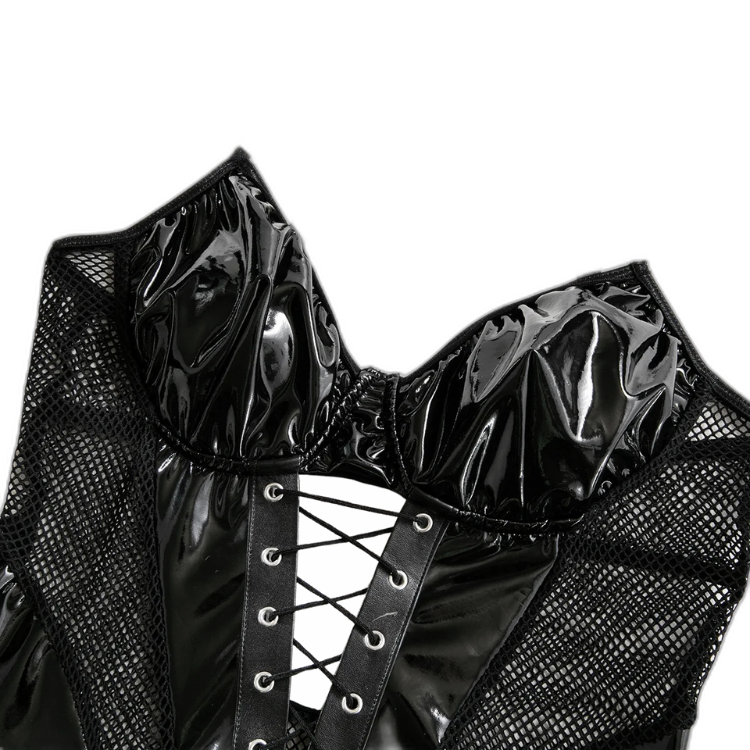 Femme Fierce Choker Mesh Bodysuit