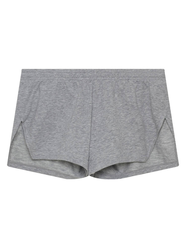 Men's Solid Color Slit Loose Pocket Boxer Briefs