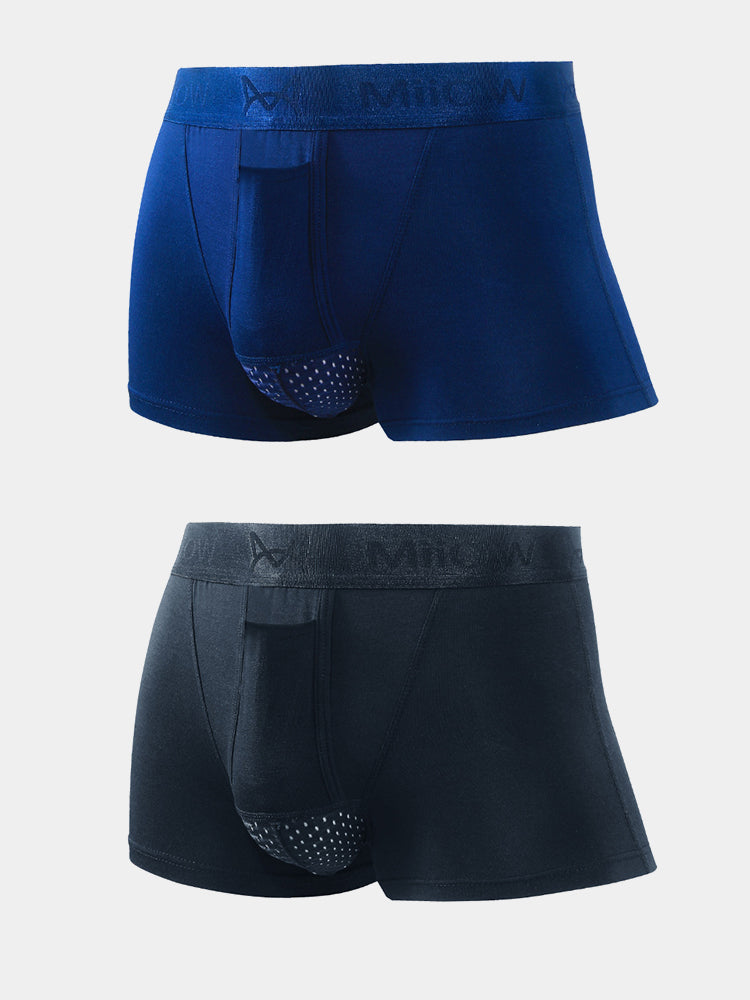 Aoelemen 2 Pack Separate Dual Support Pouch Men's Underwear