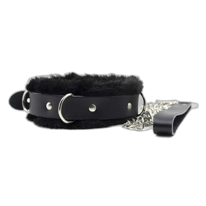 Kinky Fur Lined Bondage Collar