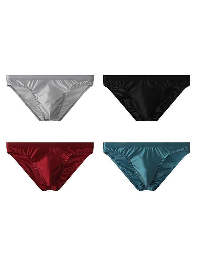 Men's Low-Rise Quick-Dry Ice Silk Athletic Briefs