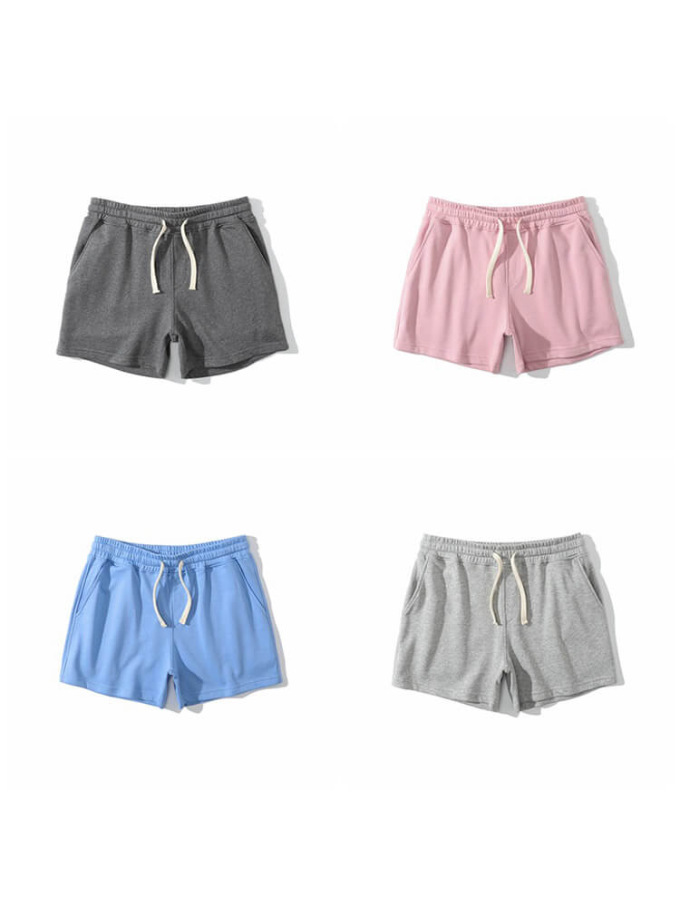 Men's Casual Solid Cotton Gym Shorts