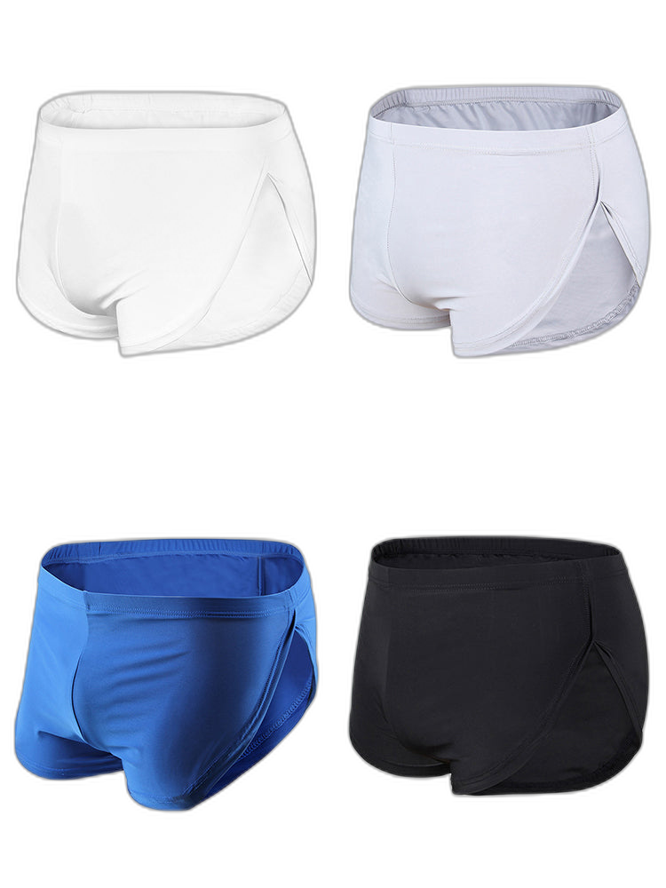4 Pack Men’s Sexy High Vent Boxer Shorts