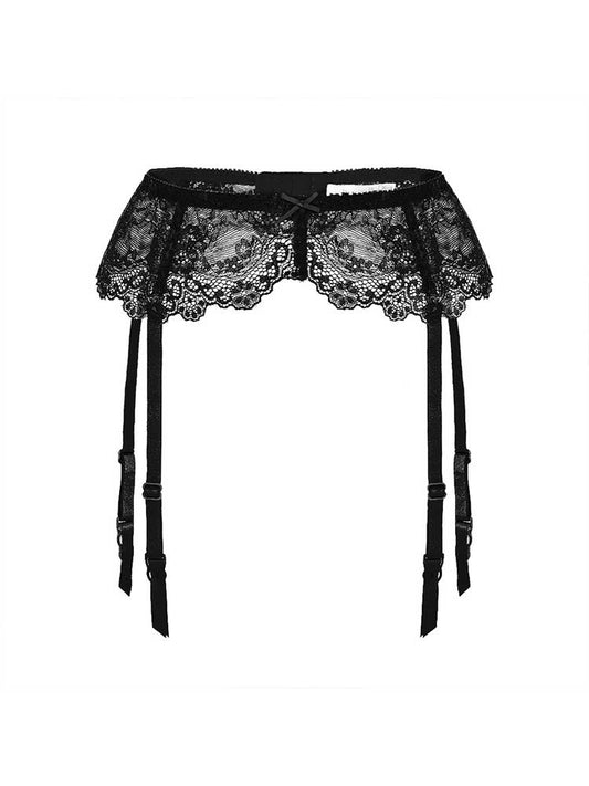 Sexy Bow Ultra-Thin Lace Adjustable Garter Belt