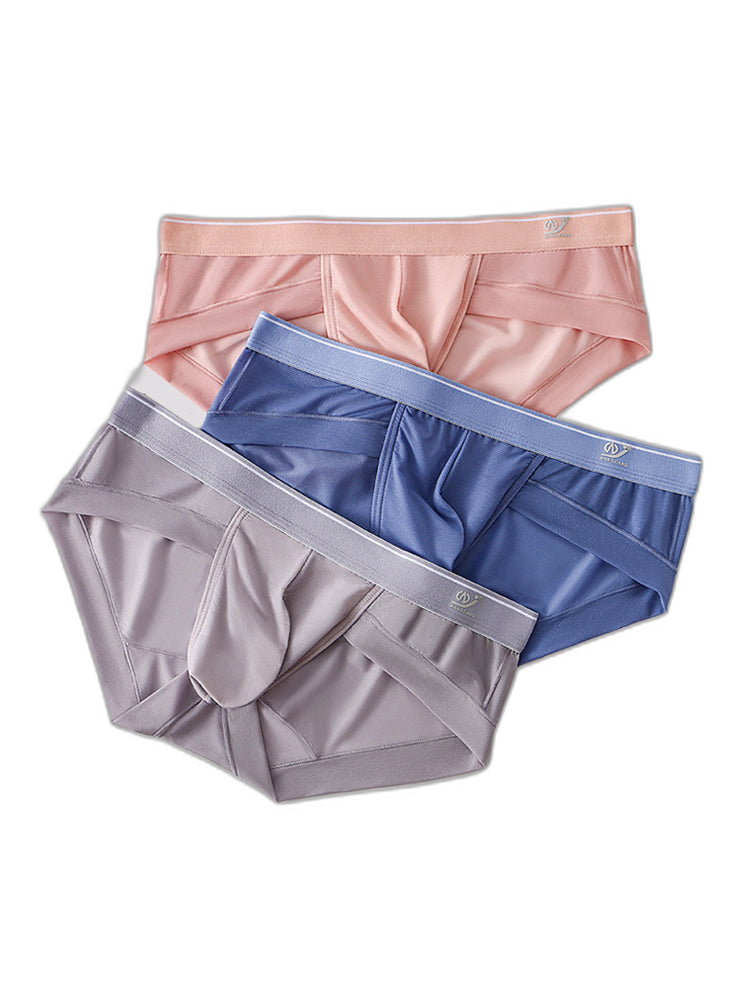 3 Pack Comfy U Convex Pouch Briefs For Men
