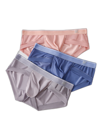 3 Pack Comfy U Convex Pouch Briefs For Men
