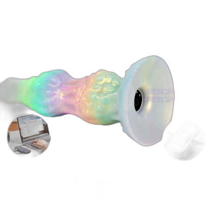 WistKnot – Glow-in-the-Dark Vibrating Dildo with Dog Knot Design