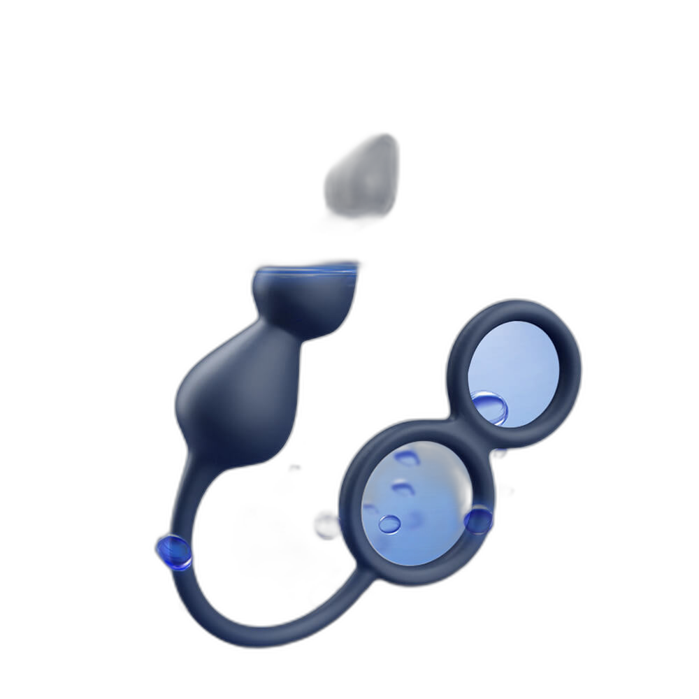 Orbit - Silicone Vibrating Anal Beads with Cock Rings