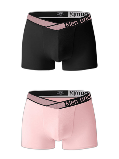 2 Pack Men's Modal Breathable U-Pouch Trunks