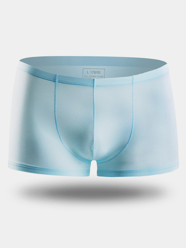 4 Pack Cooling Silk Bulge Pouch Men's Underwear