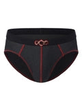 Men's Spider Web Hollow Embroidery Athletic Briefs