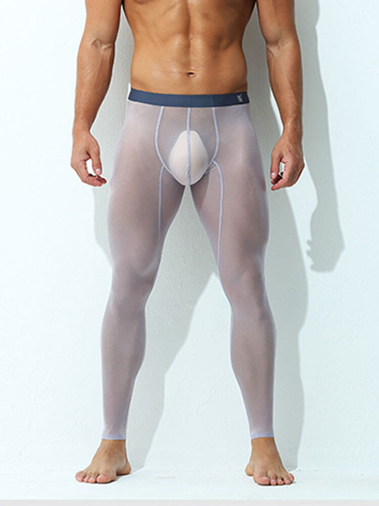 Men's Sexy High-Elastic Transparent Leggings