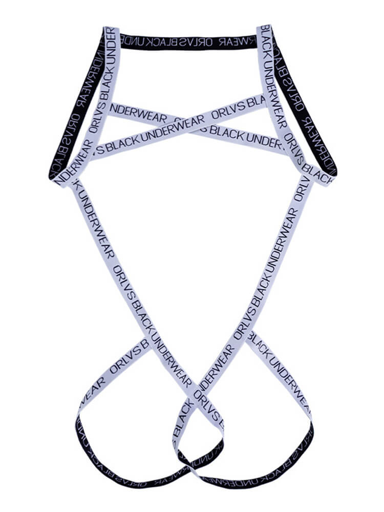 Men's Sexy One-Piece Double-Thong Bondage Strap