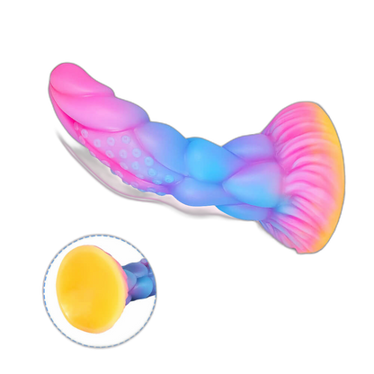 Nebulox - 8 Inch Glow In The Dark Dildo - Monster Dildo - Tentacle Dildo - Bug Dildo