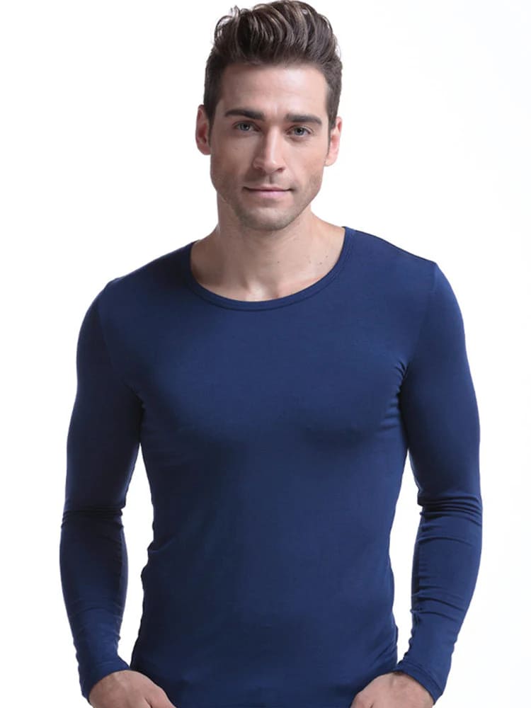 Men's Ultra Soft Low Cut V-Neck Thermal Shirt