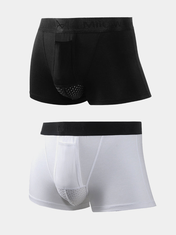 Aoelemen 2 Pack Separate Dual Support Pouch Men's Underwear