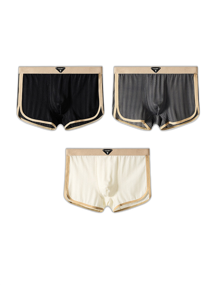 3 Pack Men’s Breathable Trunks – Soft and Skin-Friendly Comfort