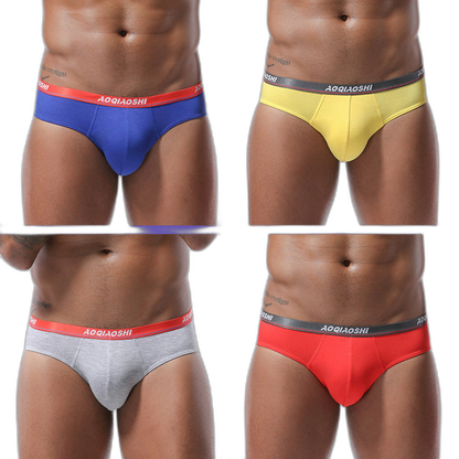 4 Pack Modal U Convex Pouch Seamless Briefs for Men