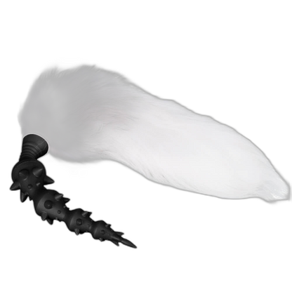Amarok - Wolf Anal Beads - 4 Anal Ball Bump Point Irritating Sex Toy - Wolf Tail Butt Plug