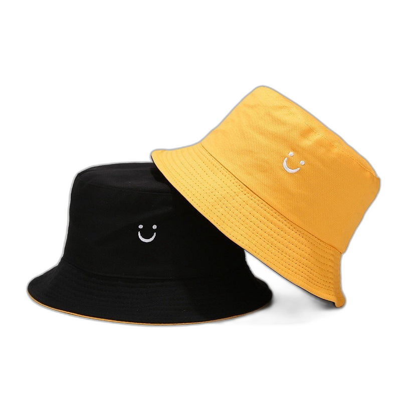 Reversible Smiley Bucket Hat