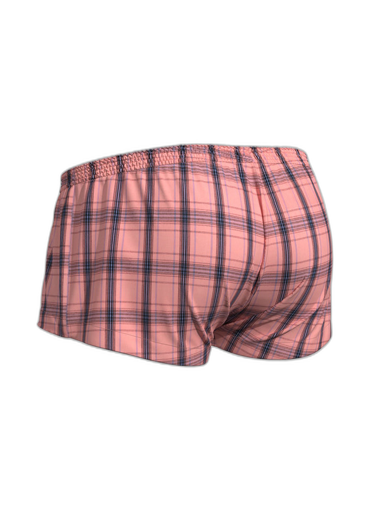 2 Pack Men's Supportive Large Pouch Odor-Resistant Antibacterial Seamless Boxer Shorts