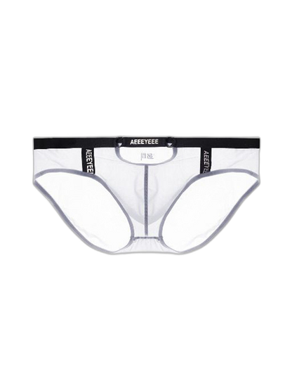 Men's Low Waist Narrow Waist Ice Silk Breathable Convex Pocket Briefs