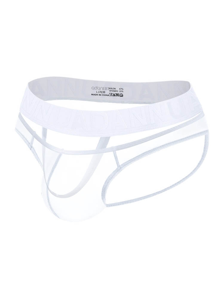 Men's Sexy Hollow Transparent Mesh Hanging Briefs