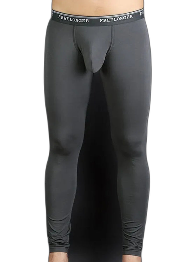 FreeLonger Men's Comfy Big Separate Pouch Thermal Underwear