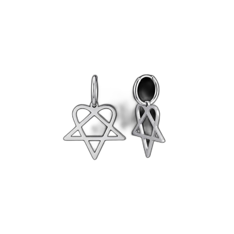 Heartagram Earrings