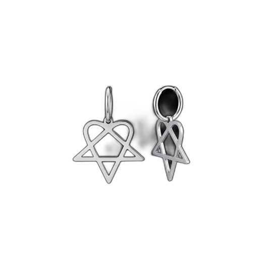Heartagram Earrings