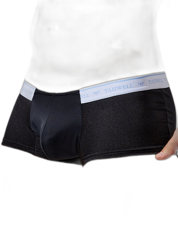 2 Pack Men's Sexy Comfortable Breathable Solid Color Trunks