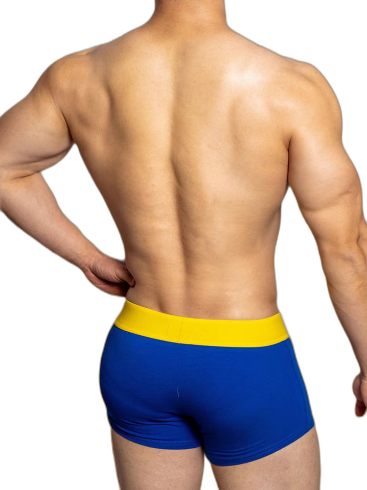 2 Pack Men's Mesh Transparent Open-Cut Cotton Mesh Trunks
