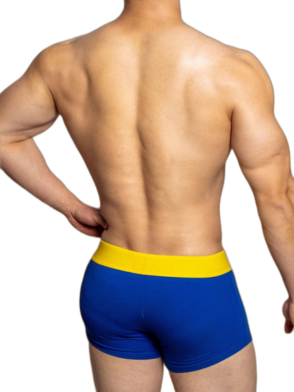 2 Pack Men's Mesh Transparent Open-Cut Cotton Mesh Trunks