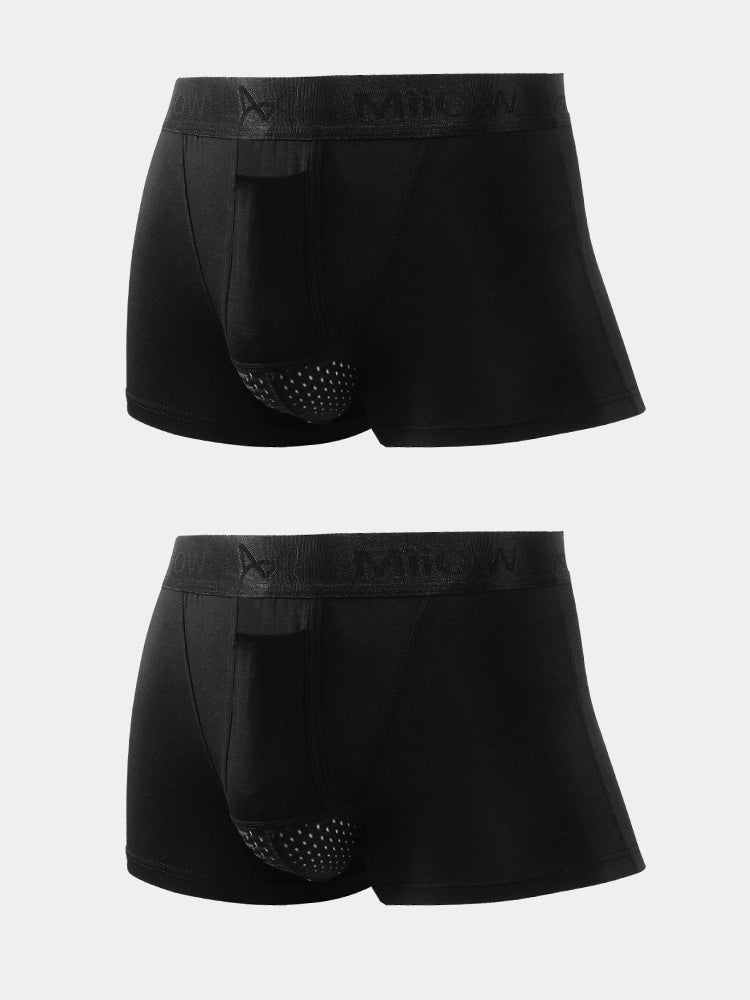 Aoelemen 2 Pack Separate Dual Support Pouch Men's Underwear