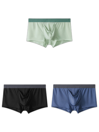 3 Pack Separate Pouch Trunks With Fly Front