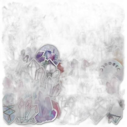 50 Dreamy Crystal Graffiti Stickers