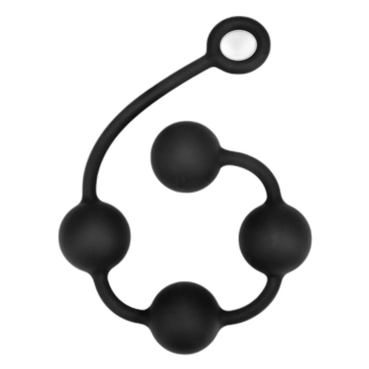 Prowler RED Silicone Anal Beads Black Medium