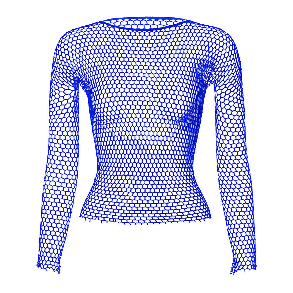 Men's Mesh Fishnet Long Sleeves
