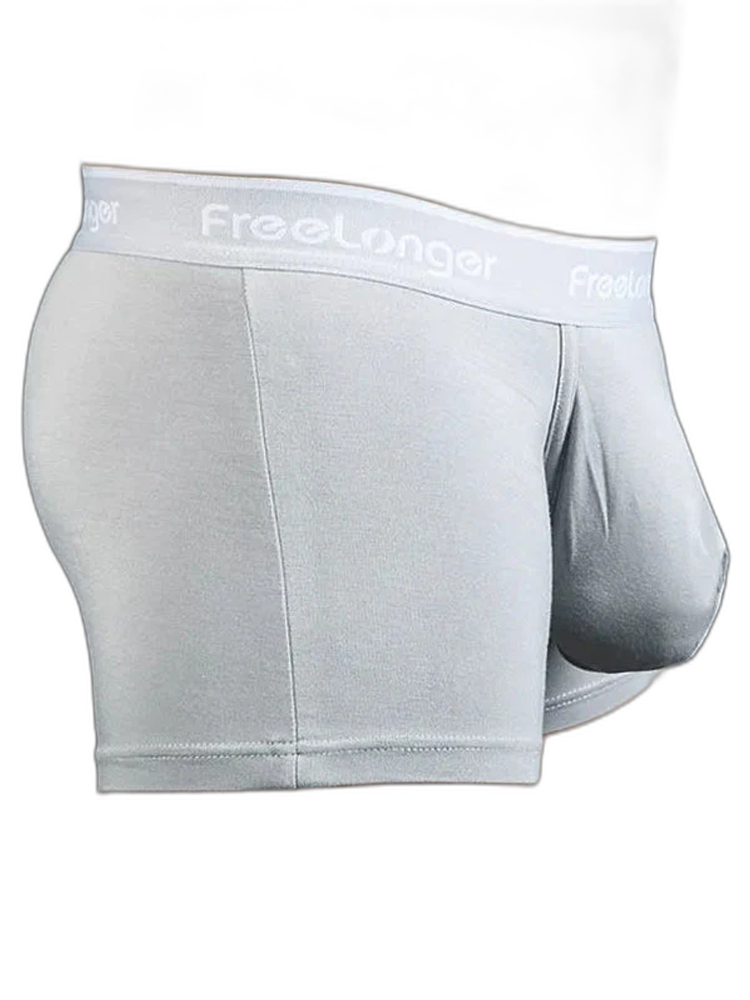 FreeLonger Men's Comfy Separate Big Pouch Trunks