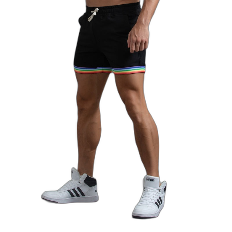 Striped Comfort Sweatpant Shorts
