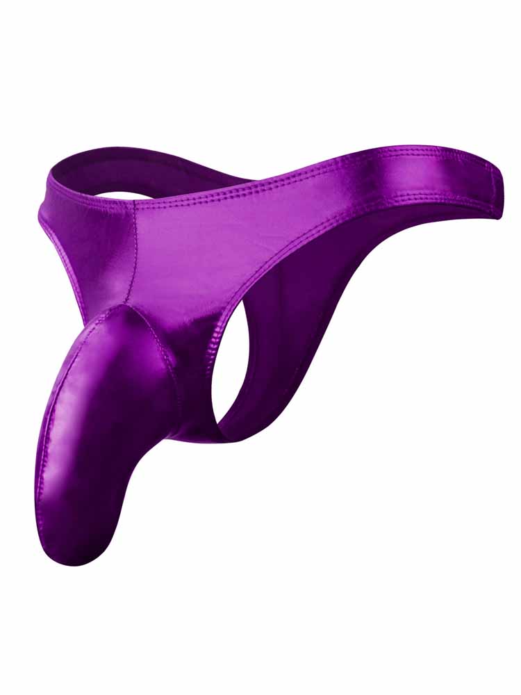 Men's Faux Leather Elephant Trunk Thongs