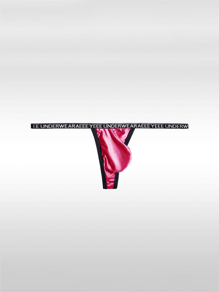 Men's Sexy Low-Waist Seamless Ice Silk Thong