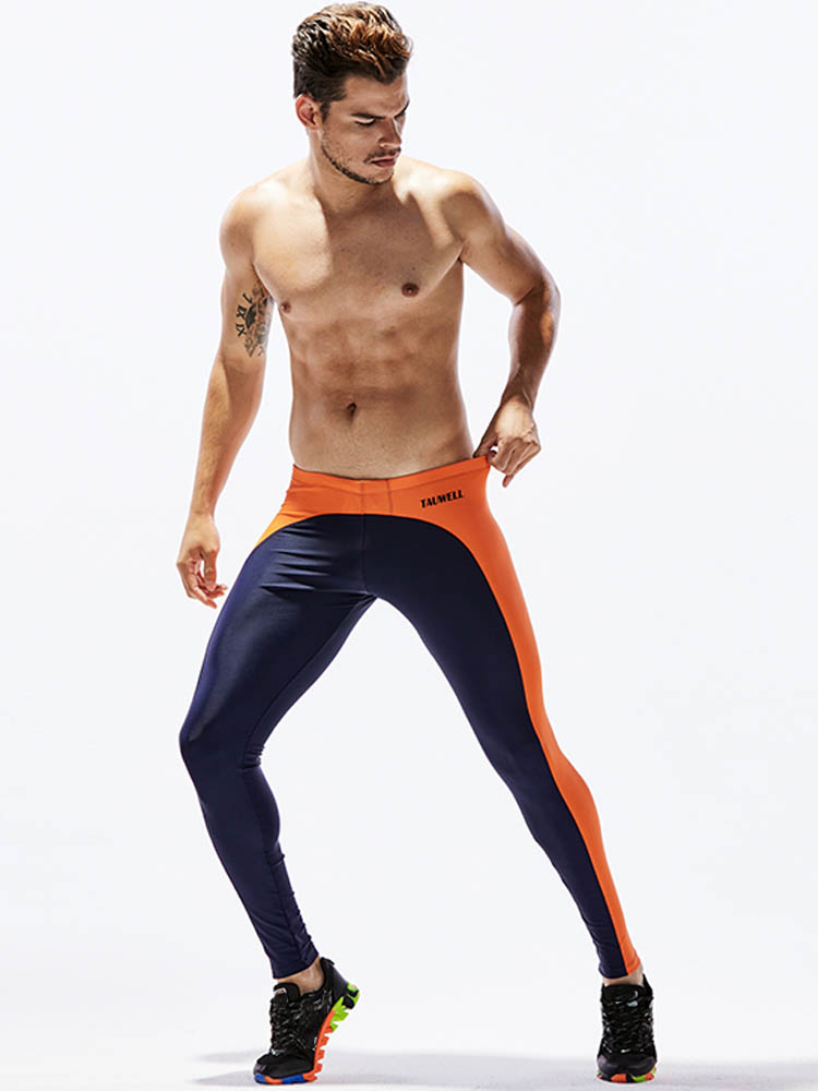 Men's Colorblock Tight Sports Yoga Pants