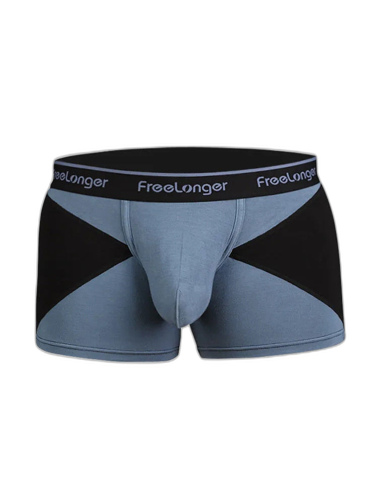 FreeLonger Men’s U convex Separate Support Pouch Trunks