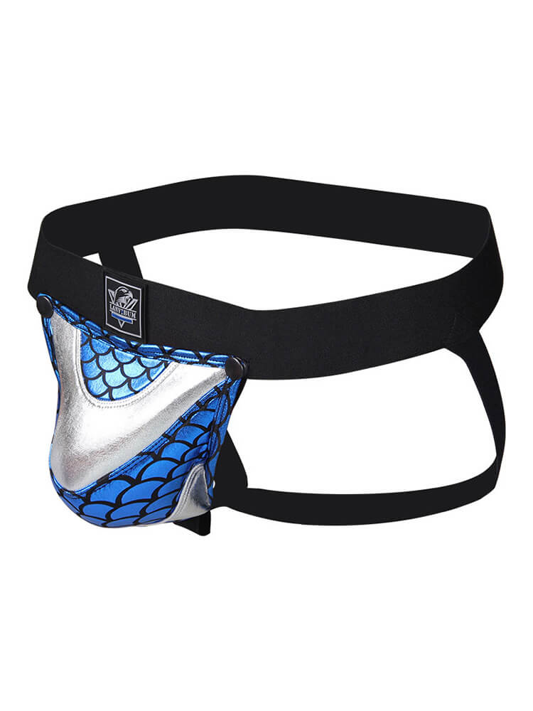 Men's Detachable Colorblock Pouch Hip-Lifting Jockstrap