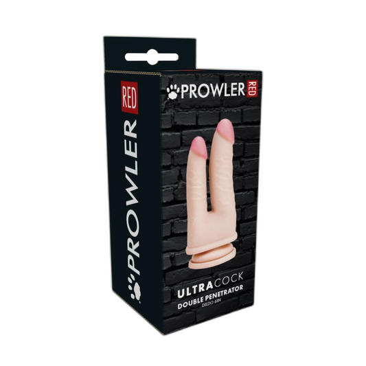 Prowler RED Ultra Cock Double Penetrator Dildo Pink 6 Inch