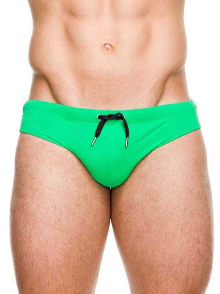Men's Solid Color Sexy Triangle Swim Briefs