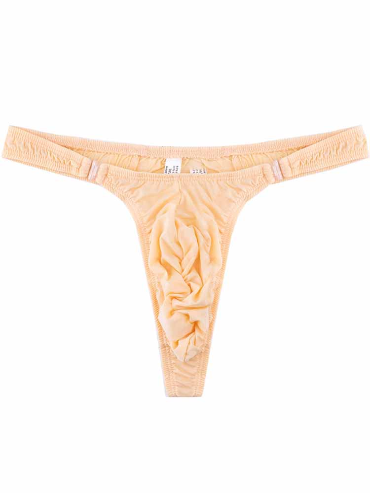 Men's Narrow Side Detachable Button Thong