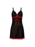 Sexy V-Neck Bow Lace Halter-Neck Nightdress